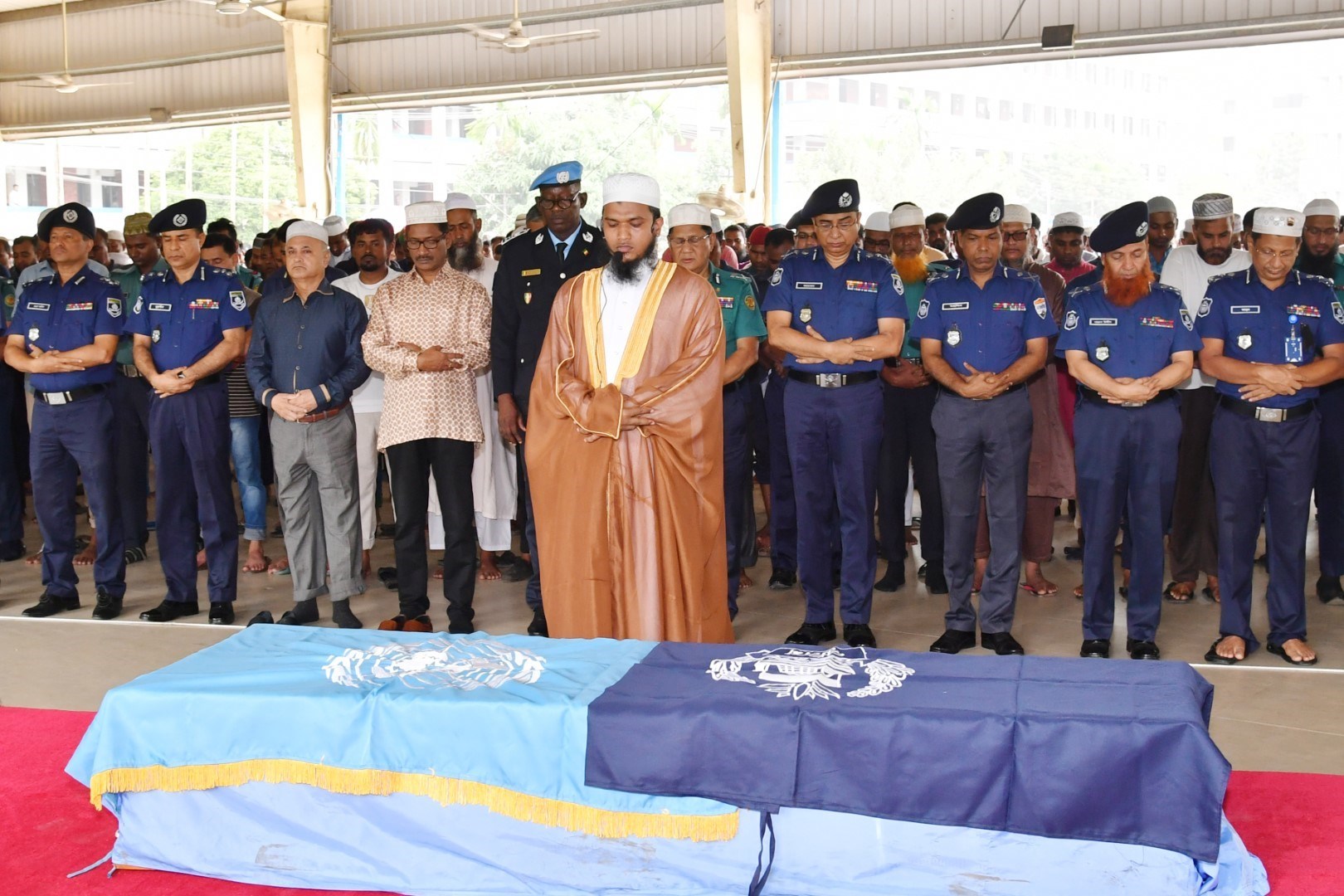 জাতিসংঘ শান্তিরক্ষা মিশন-এর সদস্য কনস্টবল মোঃ ওমর ফারুক এর নামাজে জানাযা অনুষ্ঠিত