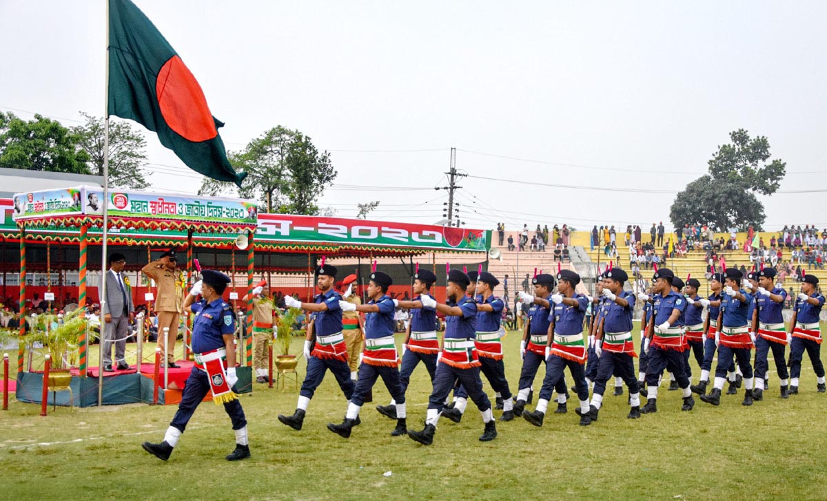 গাইবান্ধায় মহান স্বাধীনতা ও জাতীয় দিবস পালন