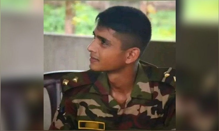 Army officer Lieutenant Tanzim