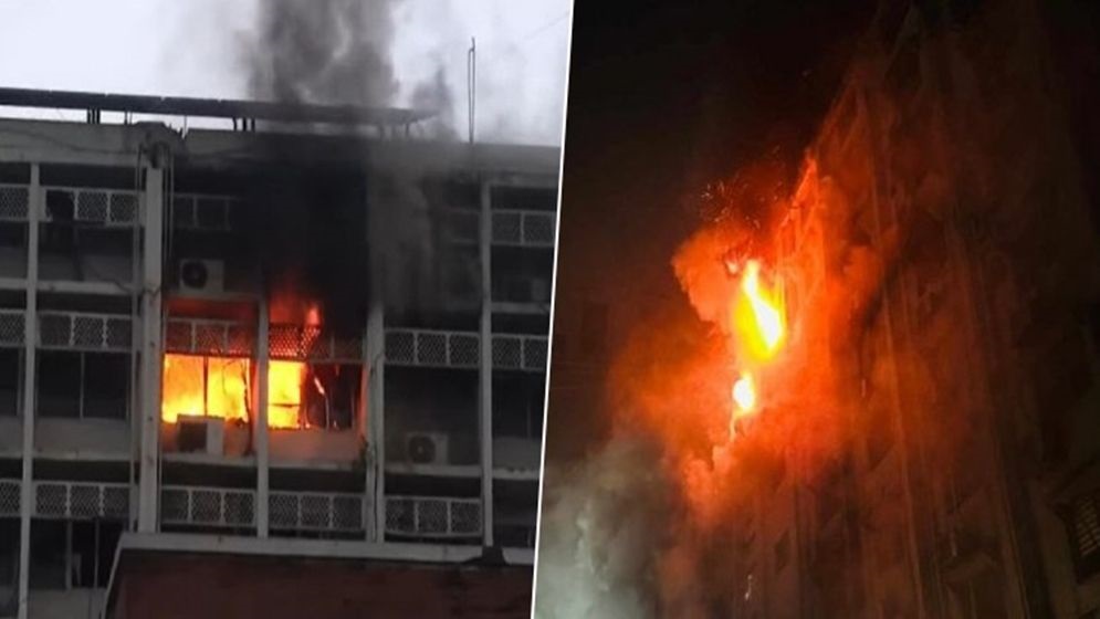 Fire incident in the secretariat