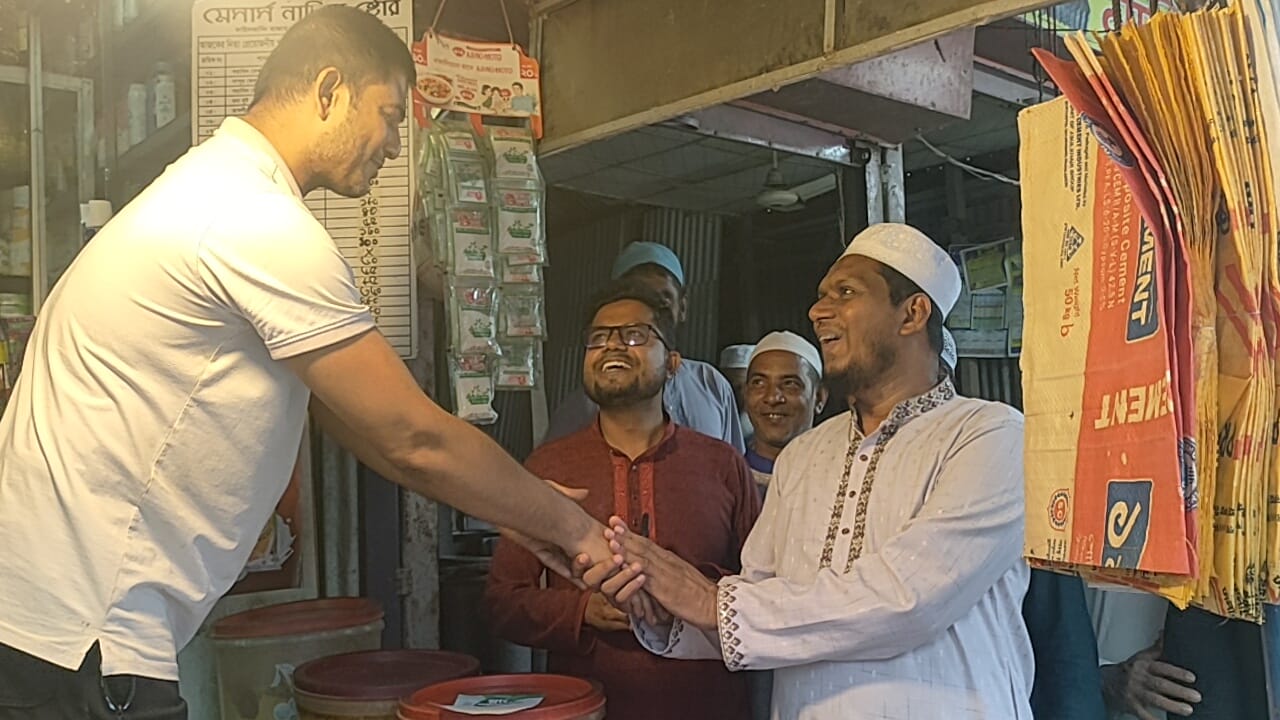 দাউদকান্দিতে জামায়াতে ইসলামী আমীর বাহলুলের গণসংযোগ