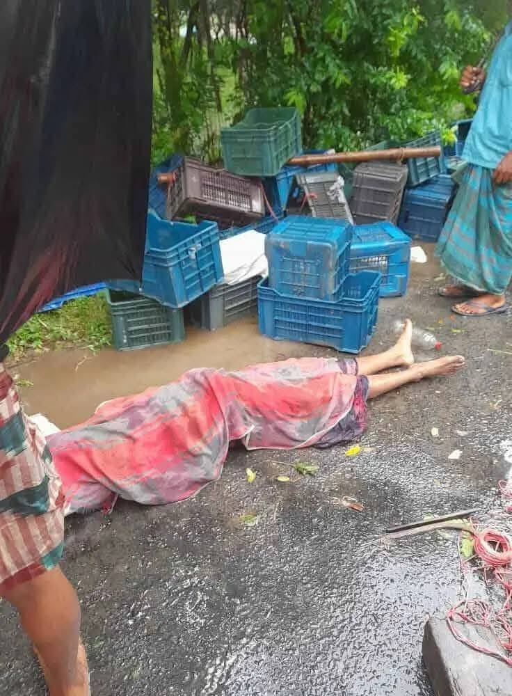 চাঁপাইনবাবগঞ্জের নাচোলে সড়ক দূর্ঘটনায় নিহত ১, আহত ৬