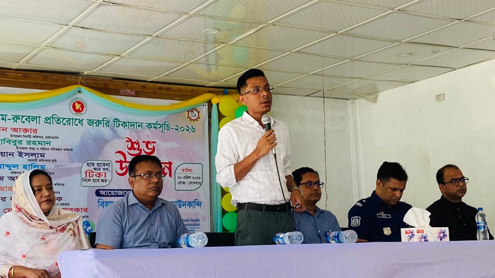 দাউদকান্দিতে হাম-রুবেলা প্রতিরোধে জরুরি টিকাদান কর্মসূচির উদ্বোধন